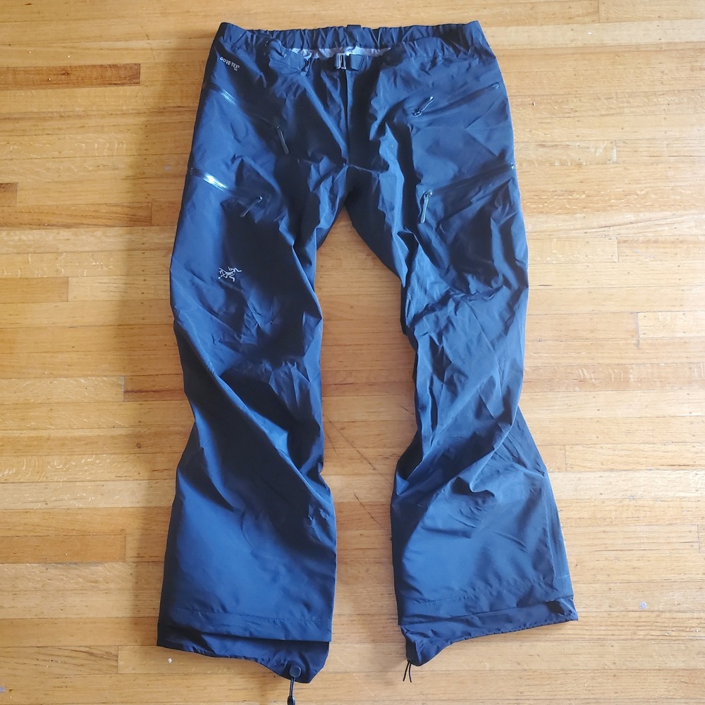 Arc'teryx Mountain Guide Pant Women's XL Gore-Tex Pro Canada Made Black Gorpcore
